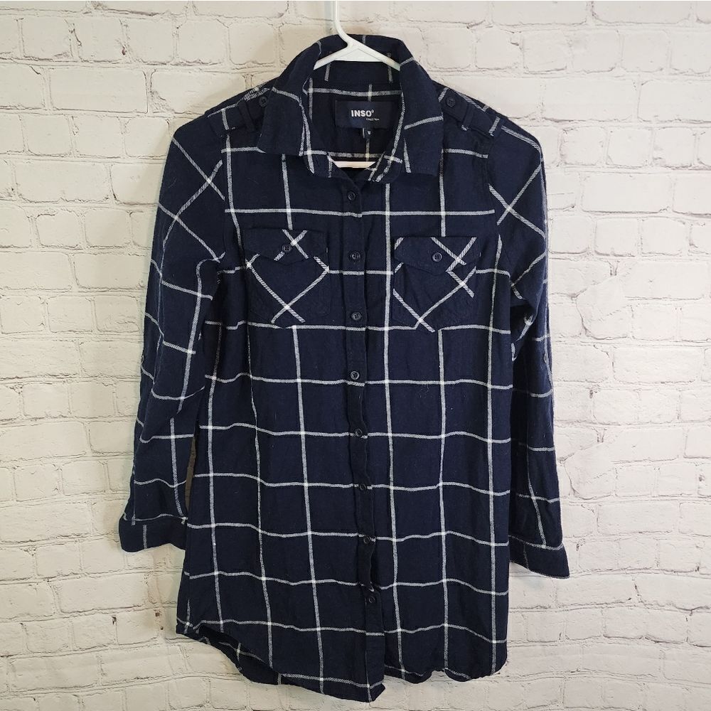 Men's Inso Collection longsleeve button-down shirt, size Medium